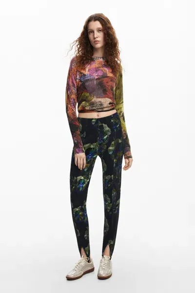 Desigual Trousers In Black