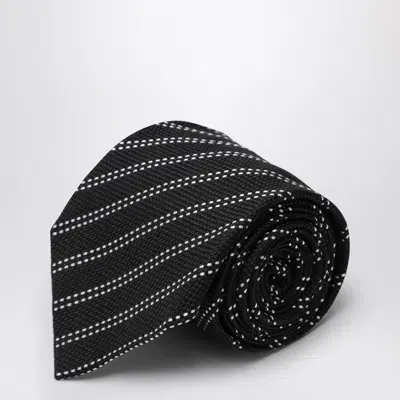 Destin Black/white Tie In Blue