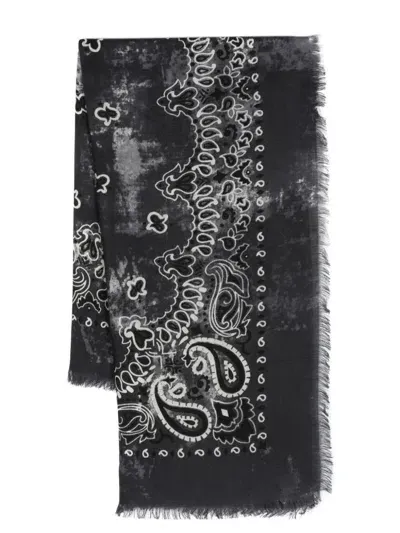 Destin Scarf Jil Square 140x140 Cm Accessories In Black