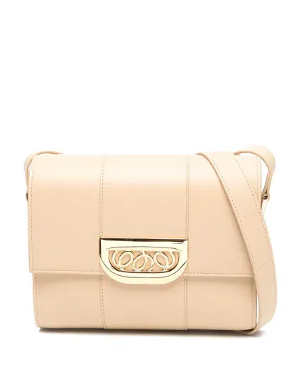 D'estree Simone Leather Cross Body Bag In Neutrals