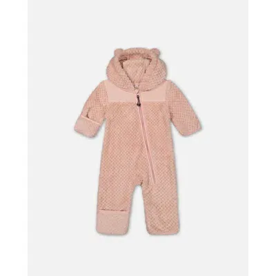 Deux Par Deux Baby Girl's Baby One Piece Plush Pink In Zéphir