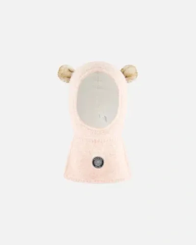 Deux Par Deux Baby Girl's Knit Balaclava Light Pink In Chintz Rose