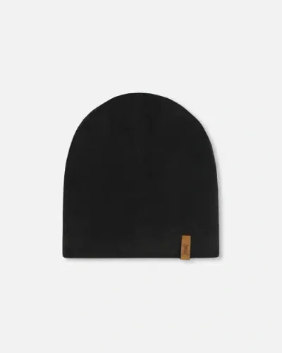 Deux Par Deux Kids Unisex Mid-season Jersey Hat Black In Anthracite