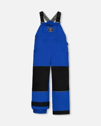 Deux Par Deux Babies'  Little Boy's Overall Snow Pants Royal Blue In Princess Blue