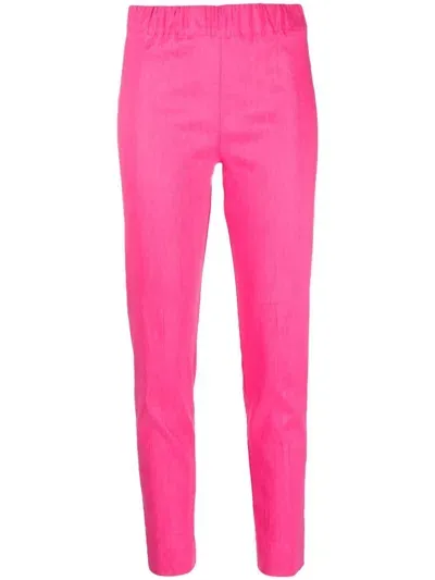 D-exterior Elasticated-waist Slim-cut Leggings In Pink