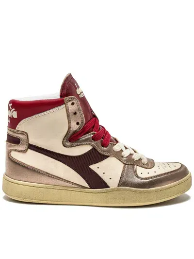 Diadora Basketball Metal Mix Shoes In Beige