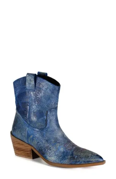 Diba True Rave Lion Western Boot In Electric Blue