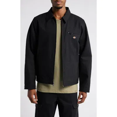 Dickies Cotton Duck Canvas Jacket In Black