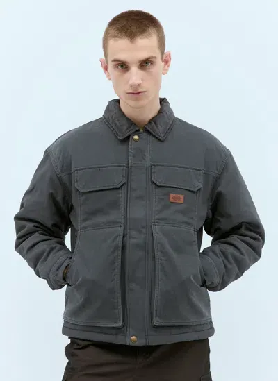 Dickies Lucas Waxed Jacket In Grey