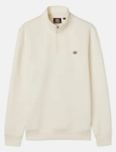 Dickies Oakport Quarter Zip In White