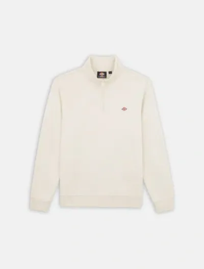 Dickies Oakport Quarter Zip In White