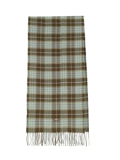 Dickies 'stevensville' Check Scarf In Light Blue