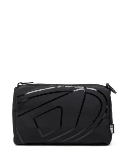 Diesel Drape Wash Bag In Black