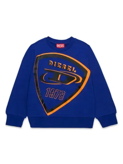 Diesel Kids' Dug Sweatshirt In Blue