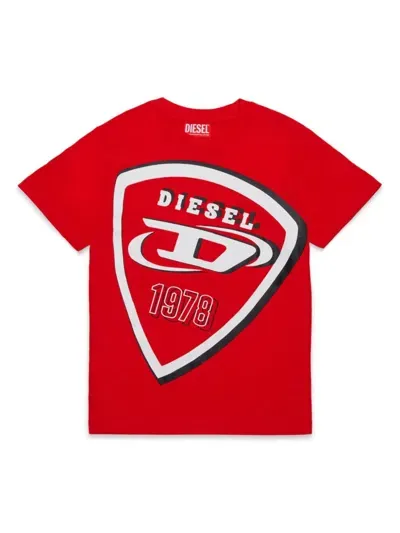 Diesel Kids' Dug T-shirt In Red