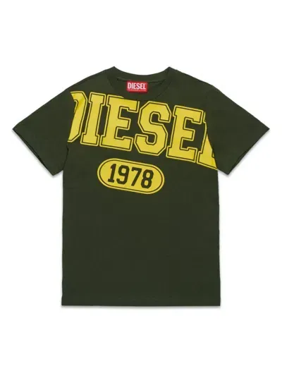 Diesel Kids' Franci T-shirt In Green