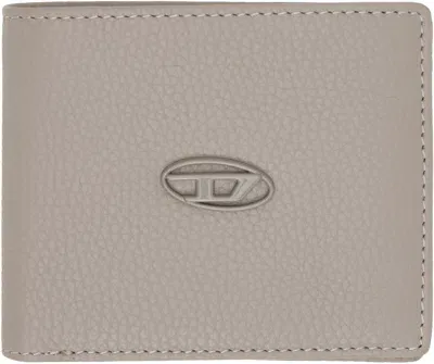 Diesel Gray Bifold Coin S Wallet In White