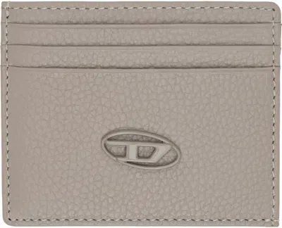 Diesel Gray Case Card Holder In White