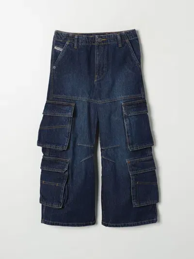 Diesel Pants  Kids Color Blue In Blau