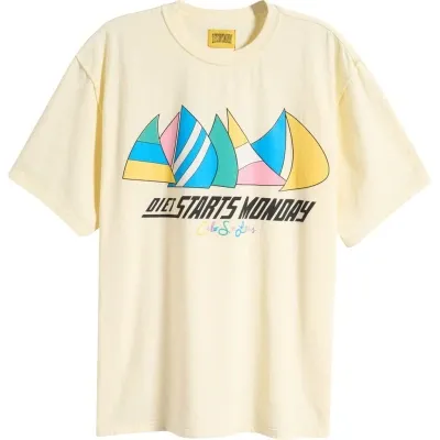 Diet Starts Monday Sails Graphic T-shirt In Antique White