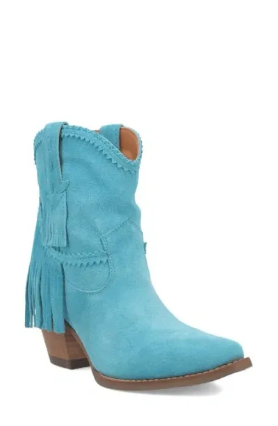 Dingo Fandango Fringe Western Boot In Blue