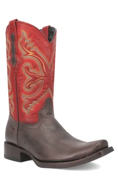 Dingo True Grit Cowboy Boot In Brown