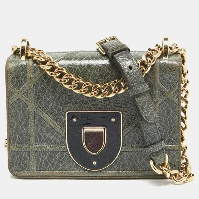 Pre-owned Dior Ama Club Shoulder Bag In Green