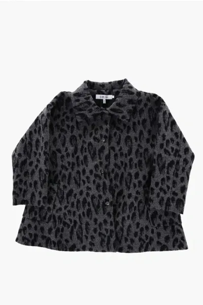 Dior Animal-motif Coat With Patch Pockets In Animal Print