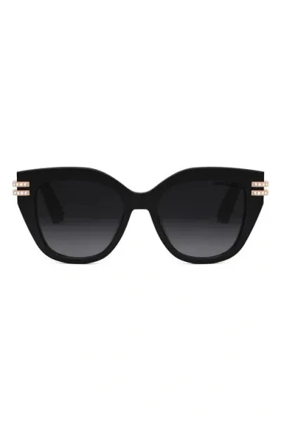 Dior C 53mm Butterfly Sunglasses In Sblksmkg