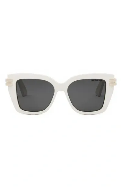 Dior S1i Sunglasses In Ivory/gray Solid