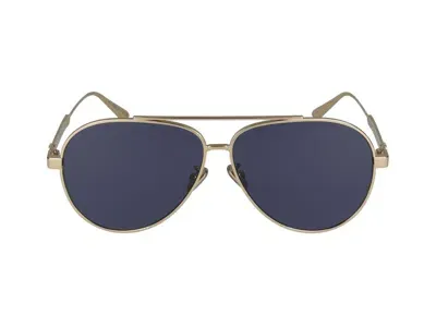 Dior Eyewear Cannage A1u Pilot Frame Sunglasses In Gold