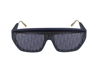 Dior Eyewear Club M7u Mask Frame Sunglasses In Blue