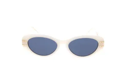 Dior Eyewear Oval In White