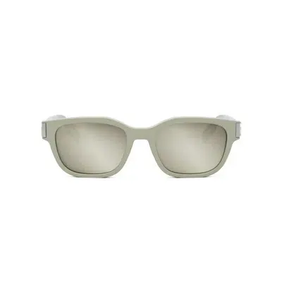 Dior Eyewear Rectangle Frame Sunglasses In Green