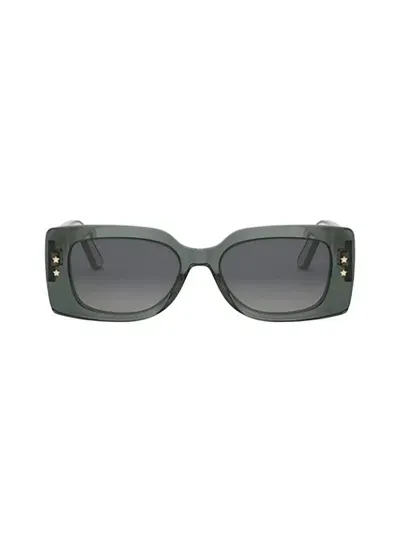 Dior Eyewear Square Frame Sunglasses In Green