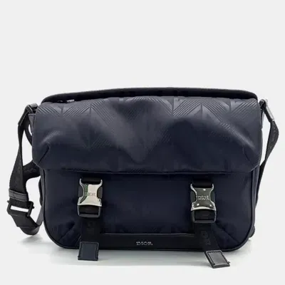 Pre-owned Dior Homme Explorer Messenger Bag In Black