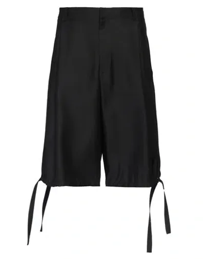 Dior Multipockets Wide Shorts With Drawstring Hem In Black