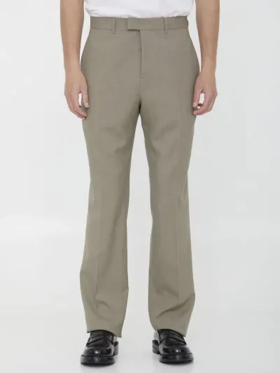 Dior Homme Tailored Chino Trousers In Green