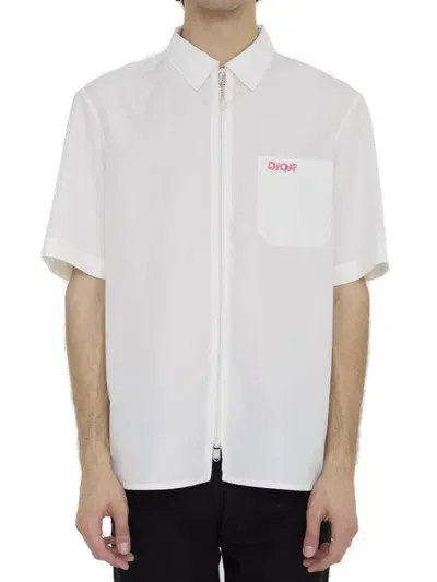 Dior Homme Zip In White