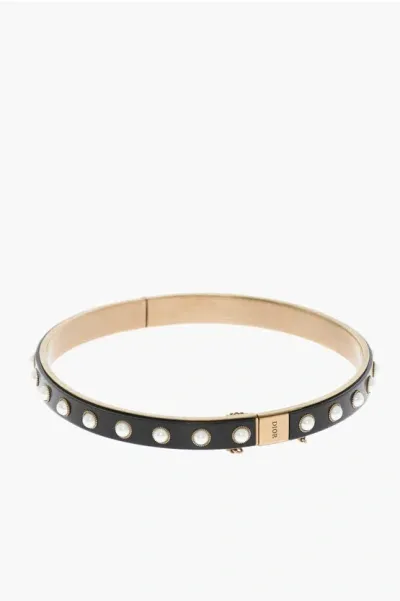 Dior Metal  Punk Choker With Beads In Black