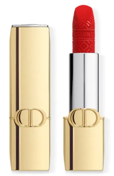 Dior Rouge Lipstick In 999/velvet