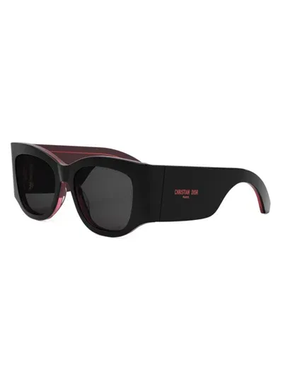 Dior Nuit S1i Sunglasses In Black Pink Dark Grey