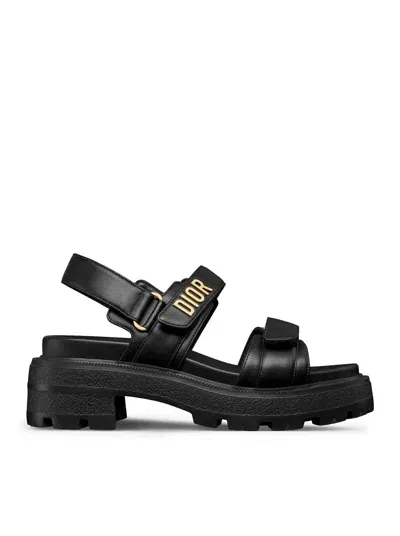 Dior Act Platform Sandal In Black