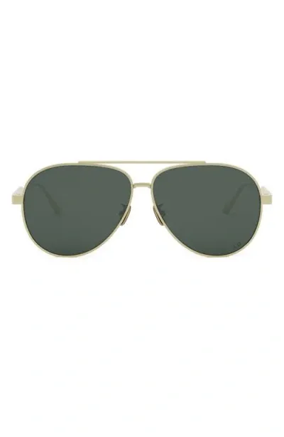 Dior Eyewear Cannage A1u Aviator Sunglasses In Gold