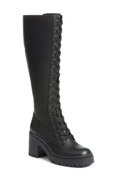 Dirty Laundry Overtimes Smooth Knee High Boot In Black