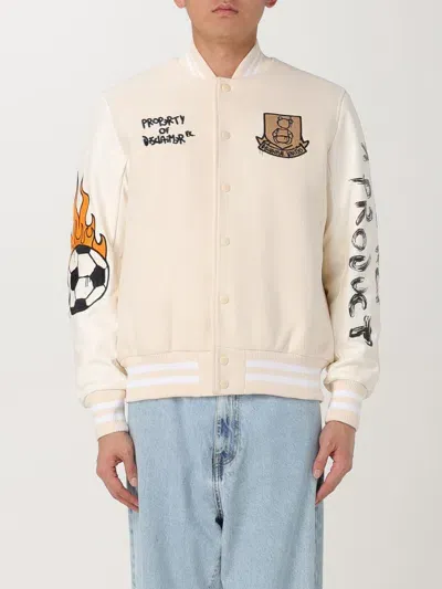 Disclaimer Jacket  Men Color Yellow Cream