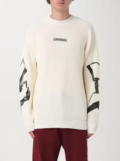 Disclaimer Sweater  Men Color Yellow Cream