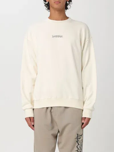 Disclaimer Sweatshirt  Men Color Yellow Cream