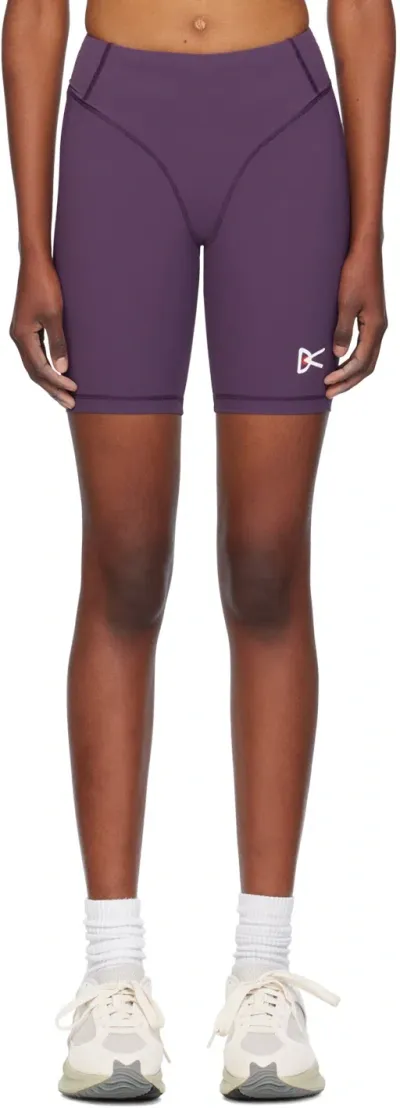 District Vision Purple 7 Pocketed Sport Shorts In Nightshade