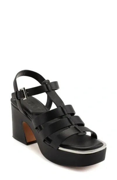 Dkny Fisherman Platform Sandal In Black